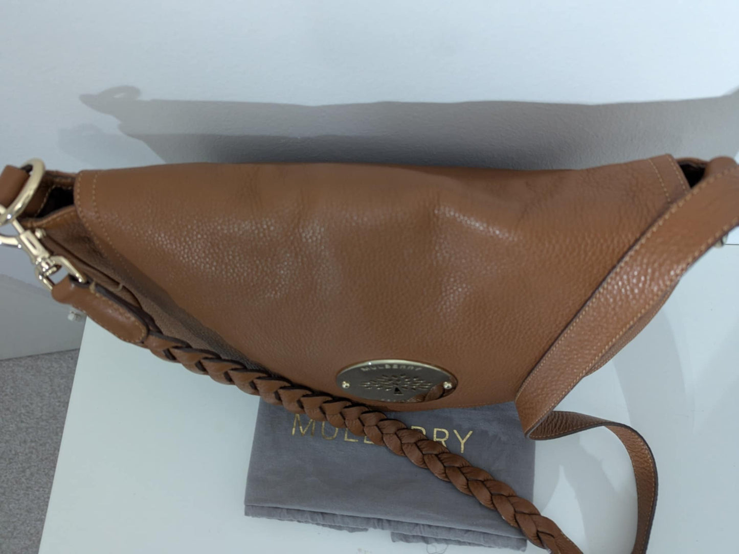 Mulberry Medium Daria Satchel in Oak