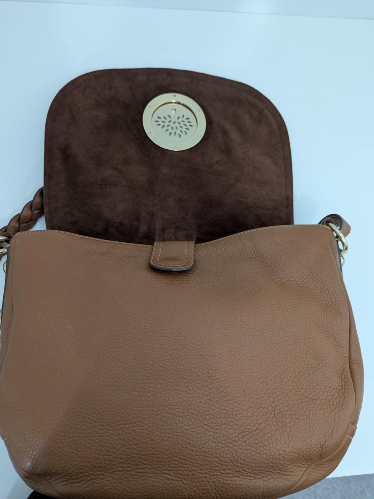 Mulberry Medium Daria Satchel in Oak