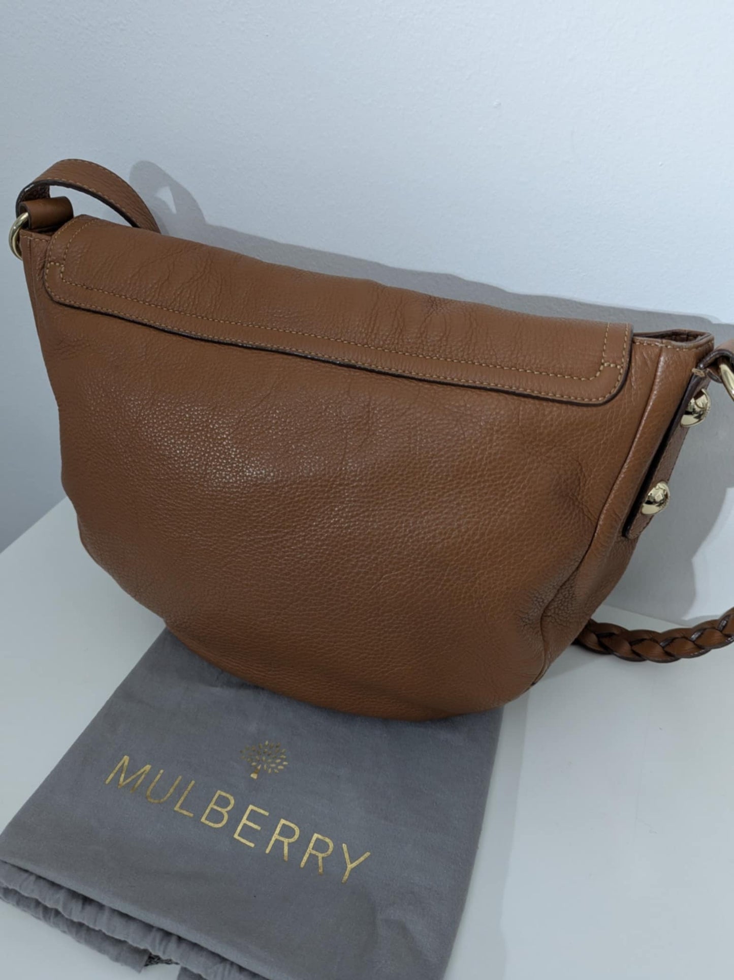 Mulberry Medium Daria Satchel in Oak