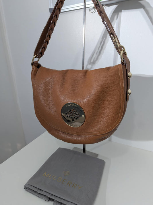 Mulberry Medium Daria Satchel in Oak