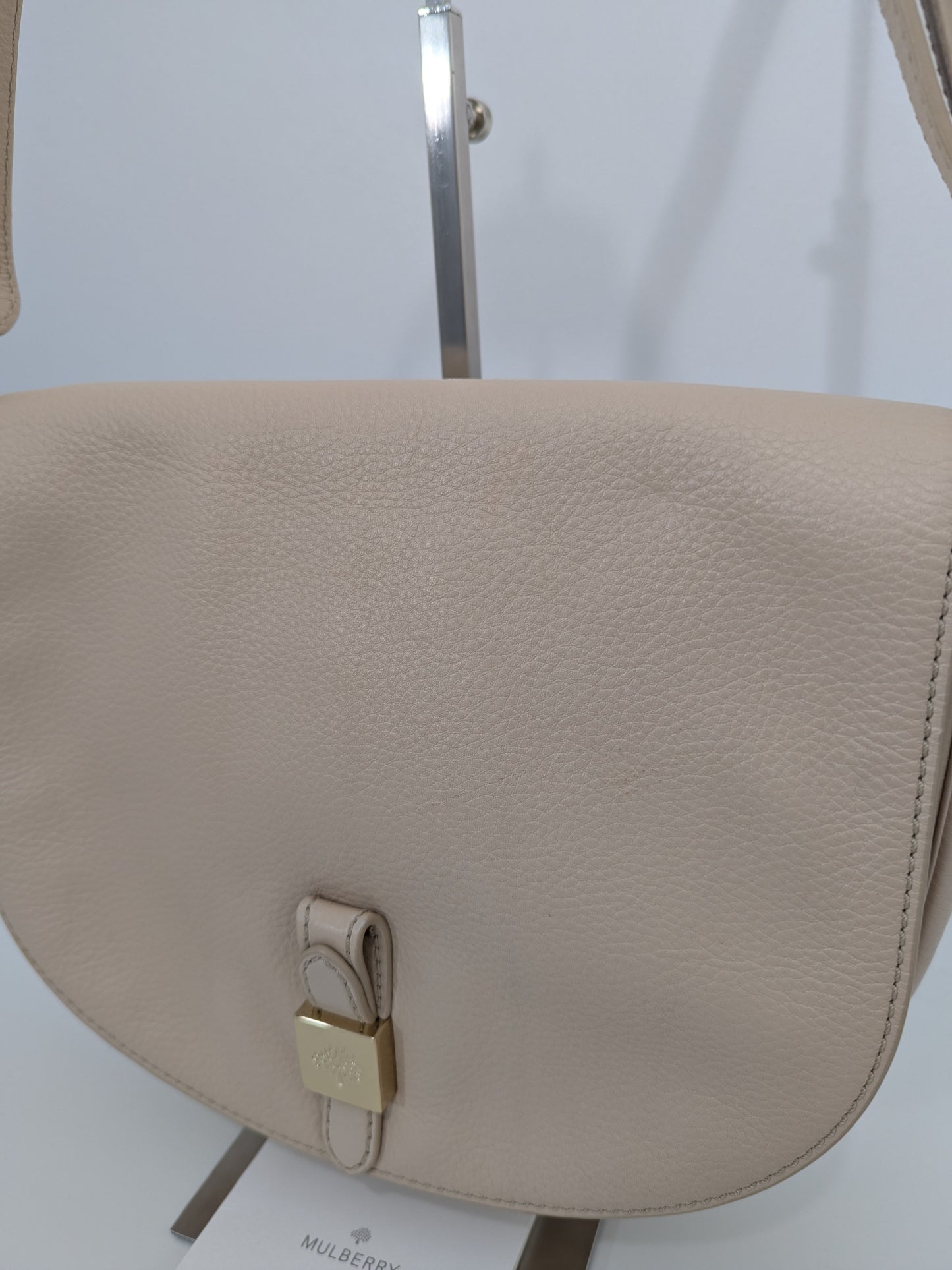 Mulberry Tessie Satchel in Buttercream, Leather,  shoulder/ crossbody bag