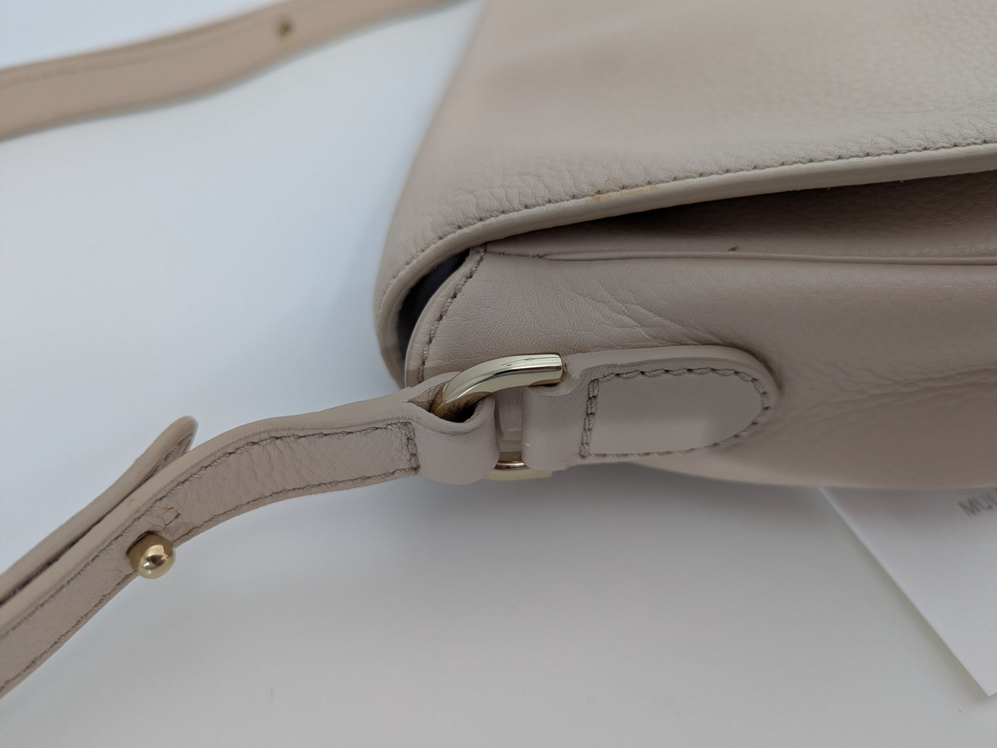 Mulberry Tessie Satchel in Buttercream, Leather,  shoulder/ crossbody bag