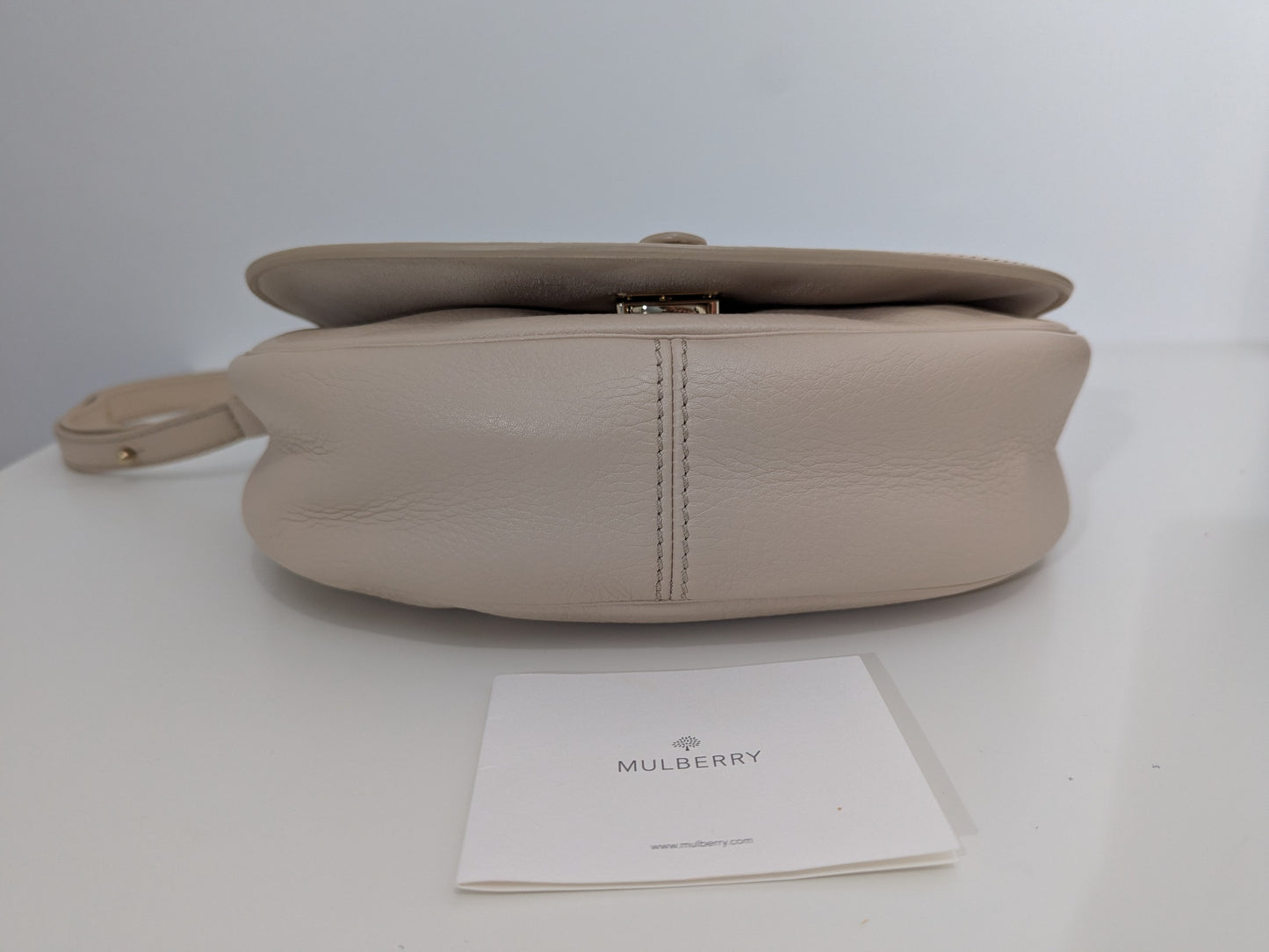 Mulberry Tessie Satchel in Buttercream, Leather,  shoulder/ crossbody bag