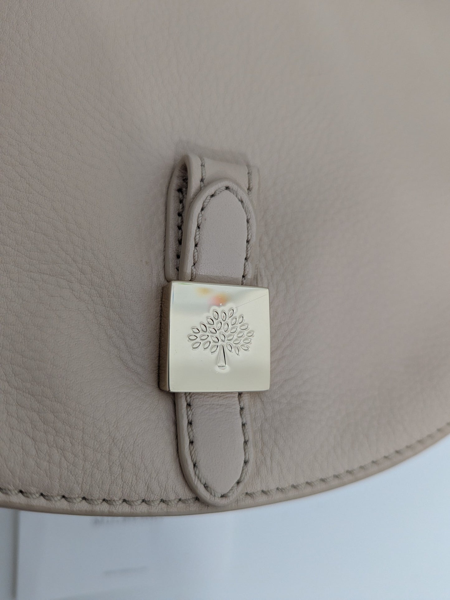 Mulberry Tessie Satchel in Buttercream, Leather,  shoulder/ crossbody bag